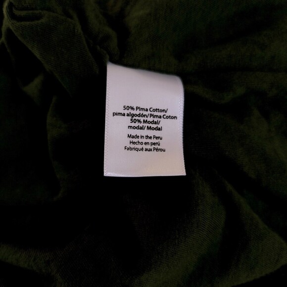 NEW Beyond Yoga Pima Cotton Modal High Seas Ruched Midi Tank Dress Olive Green - Picture 9 of 9